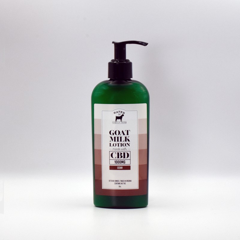 Cedar, 8oz CBD Lotion 8CLCE